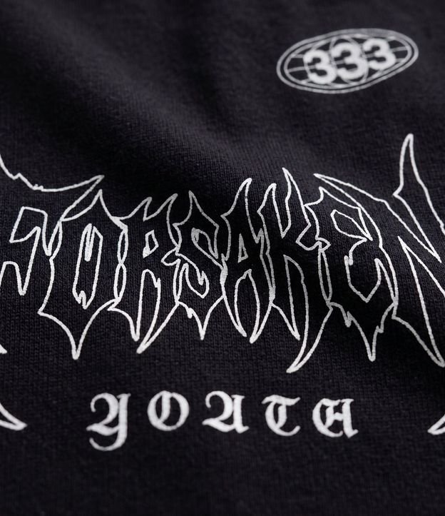 Remera Boxy en Algodón con Lettering Forsaken Youth 7