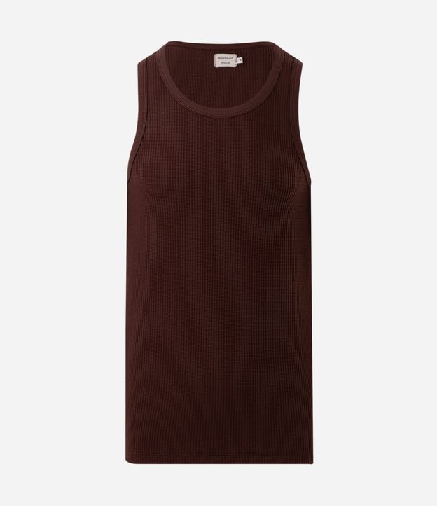 Musculosa Regular en Flamê con Textura 5