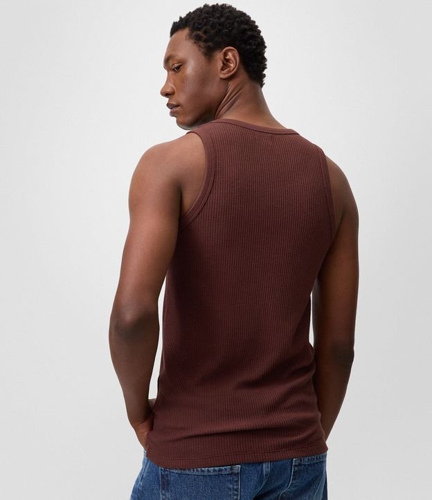 Musculosa Regular en Flamê con Textura 3