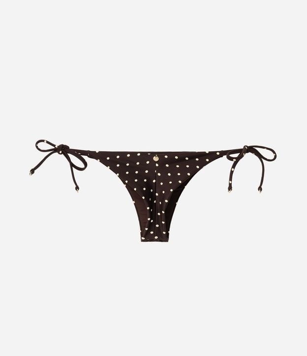 Bikini Bombacha de Moña en Microfibra con Estampado de Lunares 2