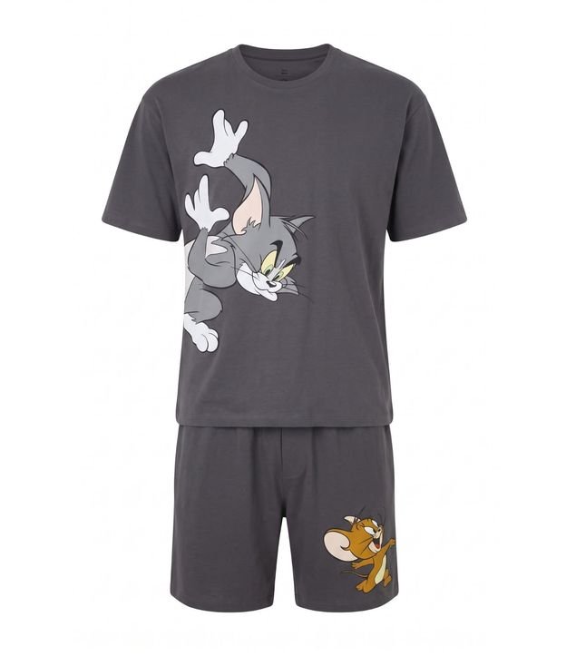 Pijama Corto Boxy en Algodón de Tom & Jerry
