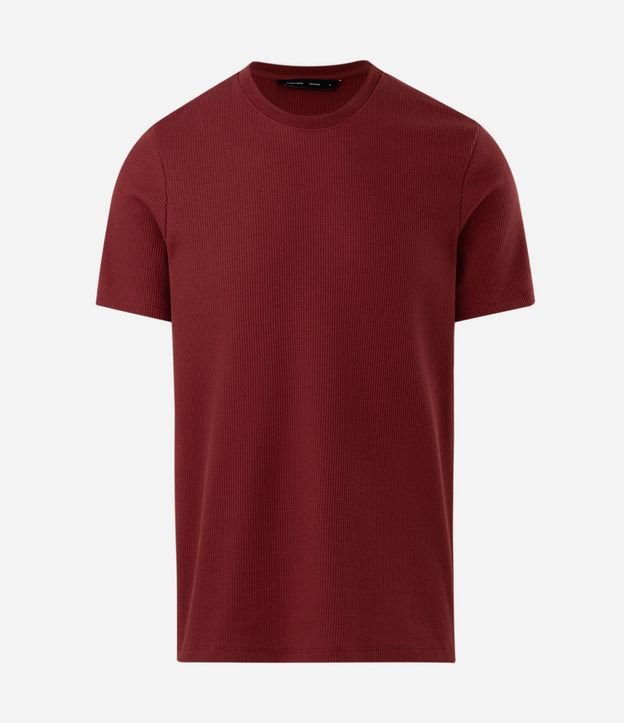 Remera Regular en Algodón con Textura Waffle 5