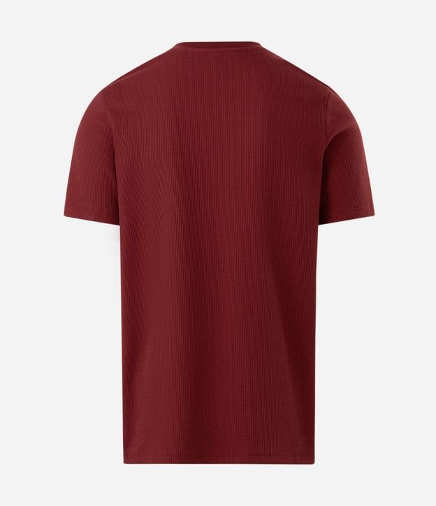 Remera Regular en Algodón con Textura Waffle 6