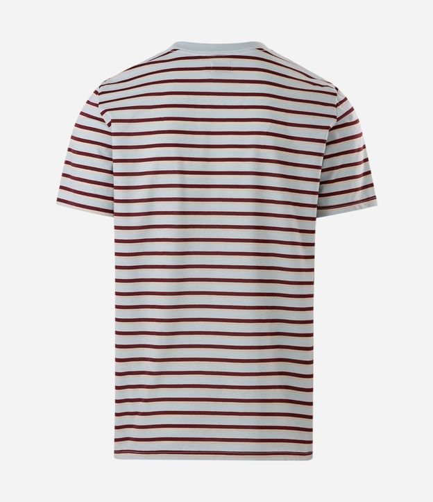 Remera Regular en Algodón con Rayas en Hilo Teñido 6