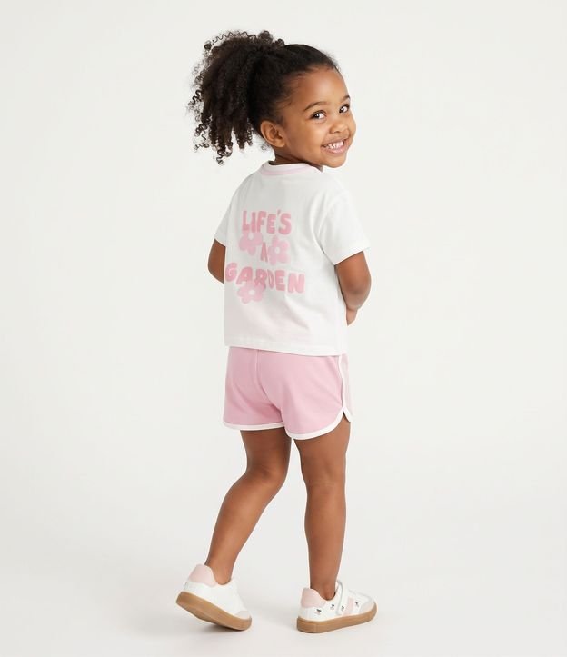 Remera Infantil en Cotton Lettering Little Garden - Talle 1 a 6 años 3