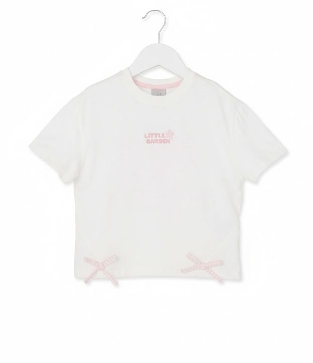 Remera Infantil en Cotton Lettering Little Garden - Talle 1 a 6 años 4
