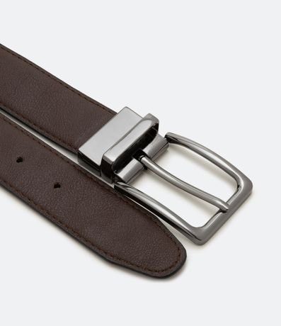 Cinturón Social Básico Reversible con Hebilla Cuadrada 4