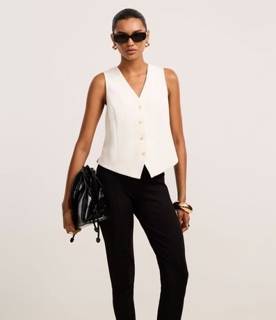 Pantalón Legging con Elásticos Laterales en la Cintura 3