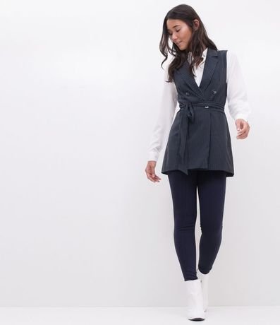 Pantalón Legging en Ponto Roma con Elastico Lateral 4