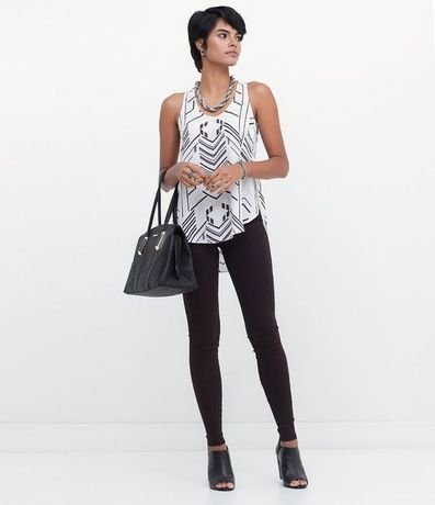 Pantalón Legging en Ponto Roma con Elastico Lateral 2
