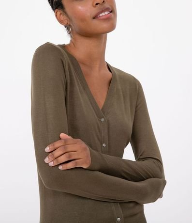 Cardigan Basico de Punto con Botónes 2