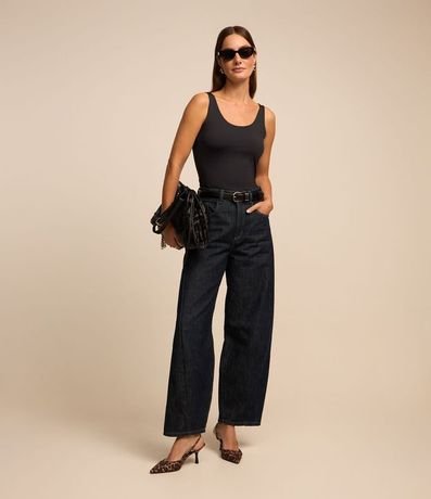 Blusa Musculosa en Poliamida con Escote U 3
