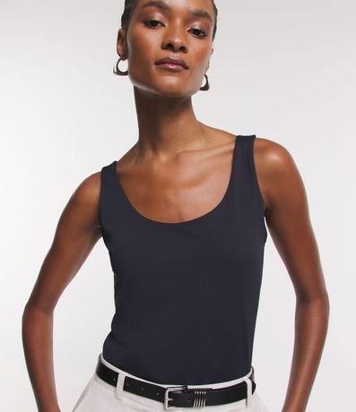 Blusa Musculosa en Poliamida con Escote U 4