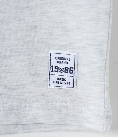 Remera Infantil Básica con Etiqueta Bordada - Talle 1 a 5 años 2