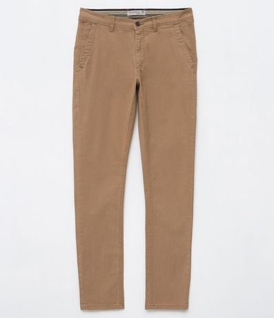 Pantalón Slim Básico en Sarga con Bolsillos 6