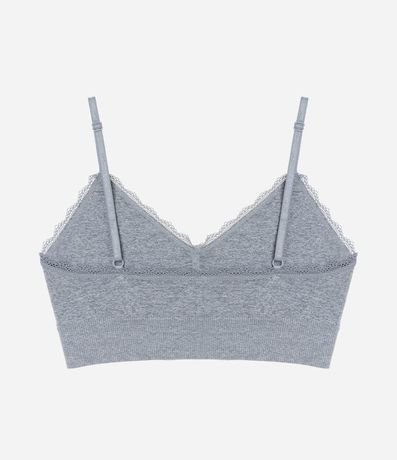 Soutien Top Alargado con Detalle de Encaje 5