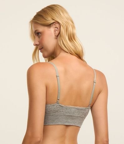 Soutien Top Alargado con Detalle de Encaje 2