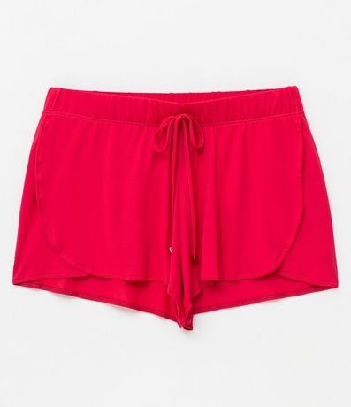 Salida de Playa Short Básico en Crepé con Cintura Elástica 5