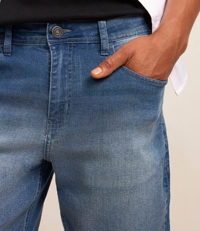 Bermuda Slim en Jean con Dobladillos y en Color Gastado 4