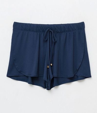 Salida de Playa Short Básico en Crepé con Cintura Elástica 5