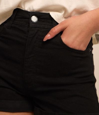 Short en Sarga com Cintura Alta 4