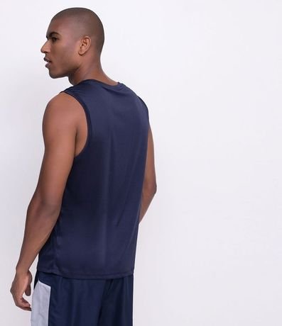 Musculosa Regular Básica Deportiva con Recortes y Lettering 2