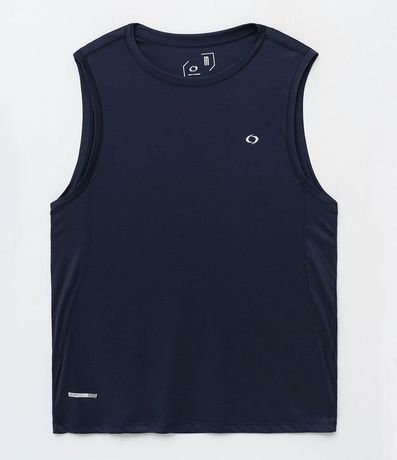 Musculosa Regular Básica Deportiva con Recortes y Lettering 4
