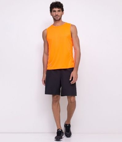 Musculosa Regular Básica Deportiva con Recortes y Lettering 3
