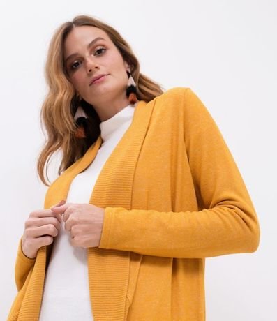Cardigan Básico en Viscosa con Abertura Total 4