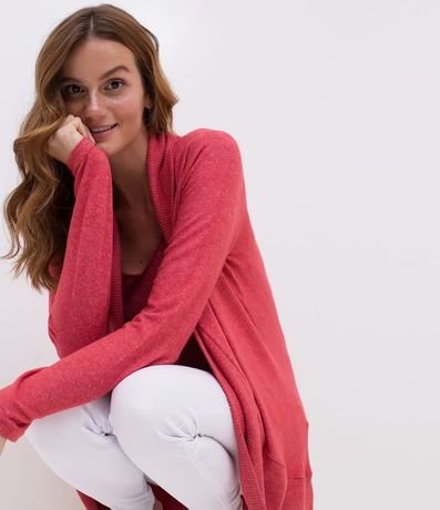 Cardigan Básico en Viscosa con Abertura Total 3