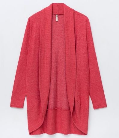 Cardigan Básico en Viscosa con Abertura Total 5