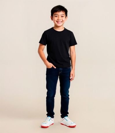 Pantalón Infantil en Jeans sin Estampado - Talle 5 a 14 años