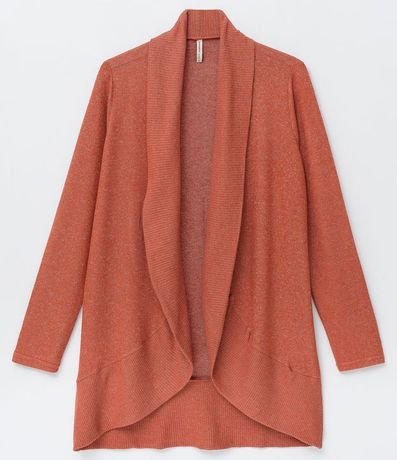 Cardigan Básico en Viscosa con Abertura Total 5