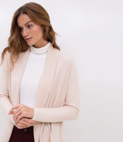 Cardigan Básico en Viscosa con Abertura Total 3