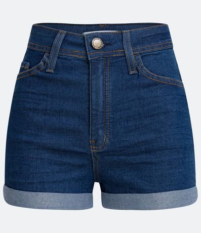 Short Femenino Jean Hot Pants con Terminación Doble 6
