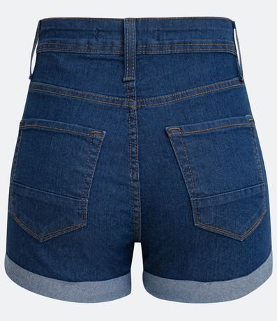 Short Femenino Jean Hot Pants con Terminación Doble 7