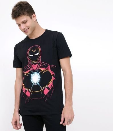 Camiseta con Estampa Homem de Fierro Brilla en la Oscuridad 1