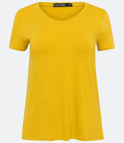 Blusa Básica en Viscosa con Escote V 6