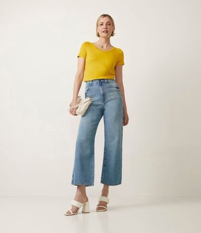 Blusa Básica en Viscosa con Escote V 2