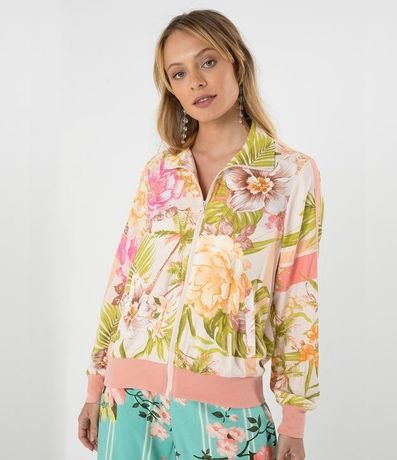 Jaqueta Bomber Floral 1