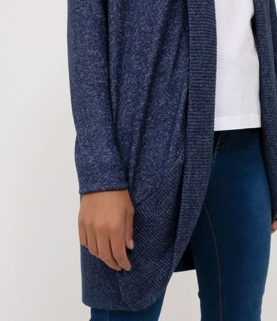 Cardigan Básico en Viscosa con Abertura Total 3
