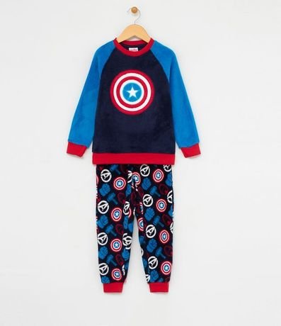 Pijama Infantil Capitan America en  Fleece 4 al 14 1