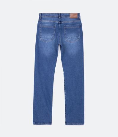 Pantalón Recto Liso en Jean 10