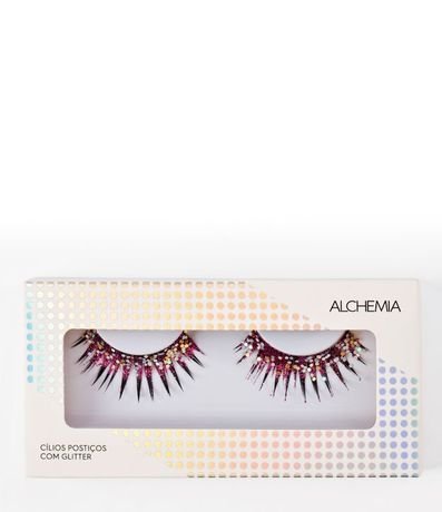 Pestañas Postizas con Glitter Rosa  Alchemia 2