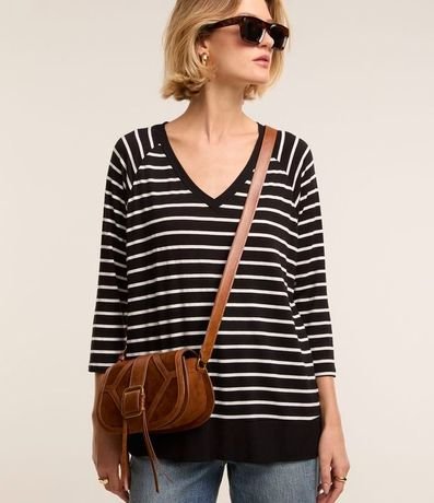 Blusa a Rayas Manga 3/4
