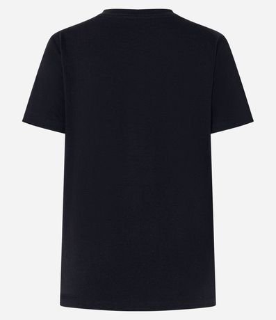 Blusa Alargada Básica en Algodón con Cuello Redondo y Manga Corta 7