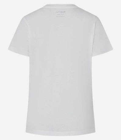 Blusa Alargada Básica en Algodón con Cuello Redondo y Manga Corta 8