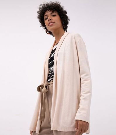 Chaqueta de Punto Larga sin Estampado 3