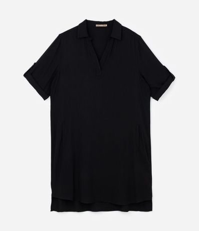 Vestido Chemise Corto sin Estampa y con Bolsillo Curve & Plus Size 5