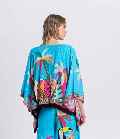 Kimono Estampado con Tassel 4